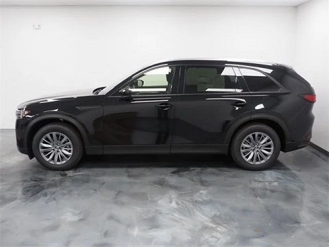 black 2024 Mazda CX-90 parked at a dealership in bountiful, UT